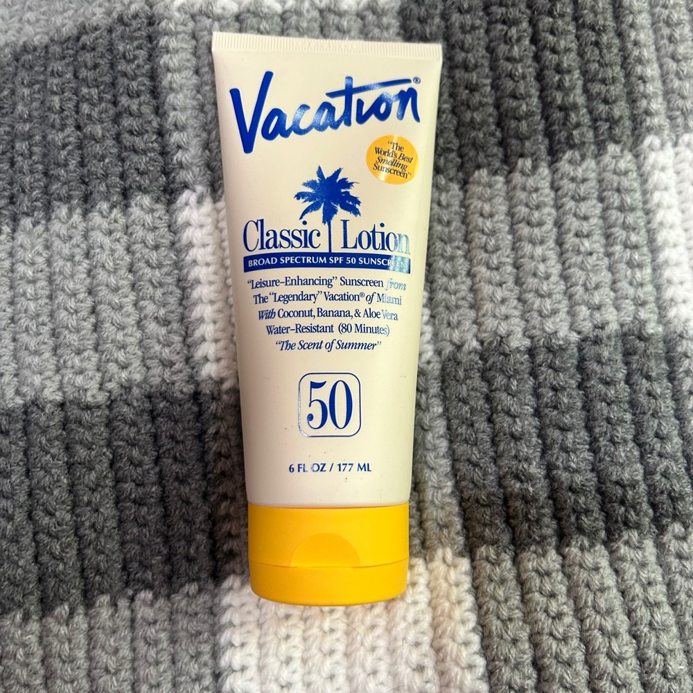 Vacation Sunscreen Classic Lotion 6oz Cream SPF 50 Retro Beach Skincare